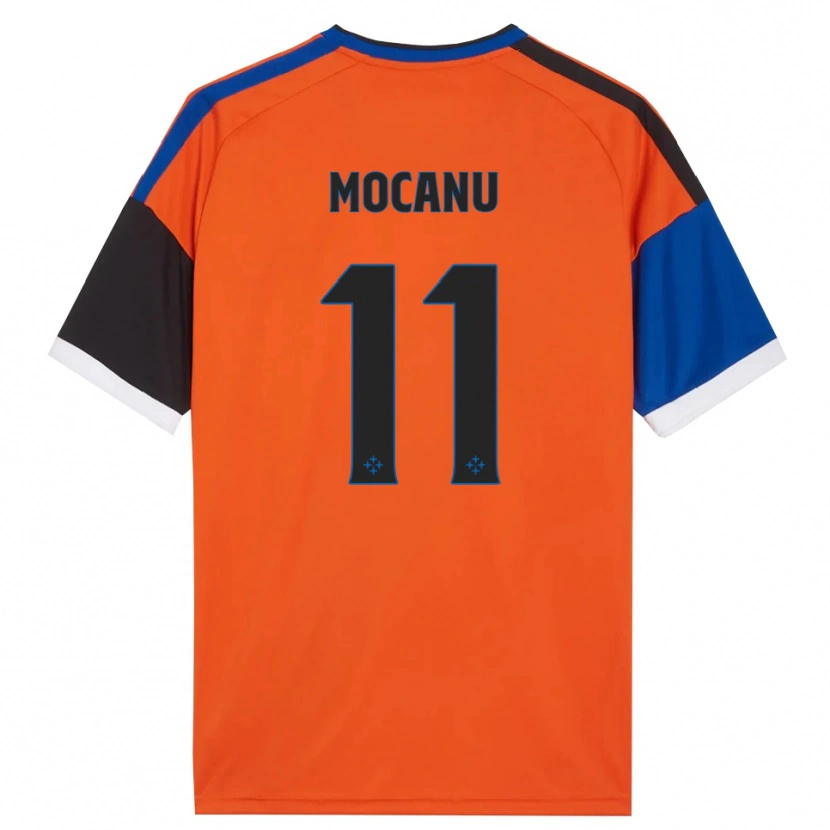 Danxen Kvinnor Andreas Mocanu #11 Orange Blå Svart Vit Bortatröja Matchtröjor 2026/27 Tröjor T-Tröja