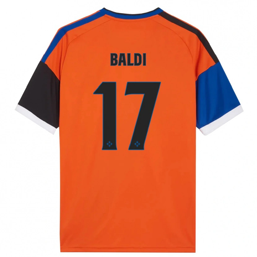 Danxen Kvinnor Andrea Baldi #17 Orange Blå Svart Vit Bortatröja Matchtröjor 2026/27 Tröjor T-Tröja