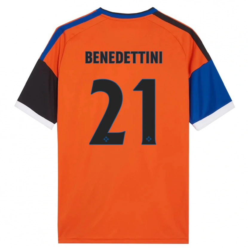 Danxen Kvinnor Filippo Benedettini #21 Orange Blå Svart Vit Bortatröja Matchtröjor 2026/27 Tröjor T-Tröja
