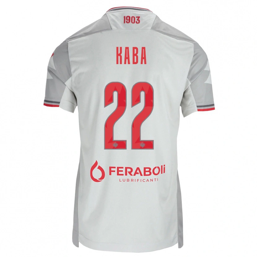 Danxen Kvinnor Karamoko Kaba #22 Grå Vit Röd Bortatröja Matchtröjor 2026/27 Tröjor T-Tröja