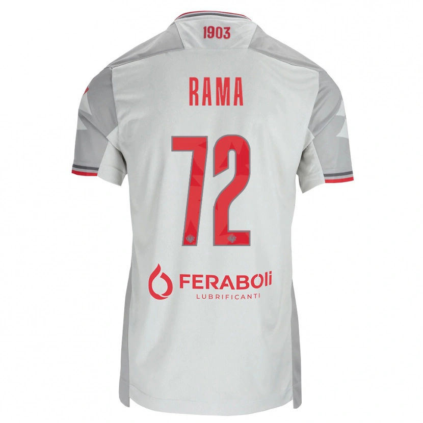 Danxen Kvinnor Alex Rama #72 Grå Vit Röd Bortatröja Matchtröjor 2026/27 Tröjor T-Tröja