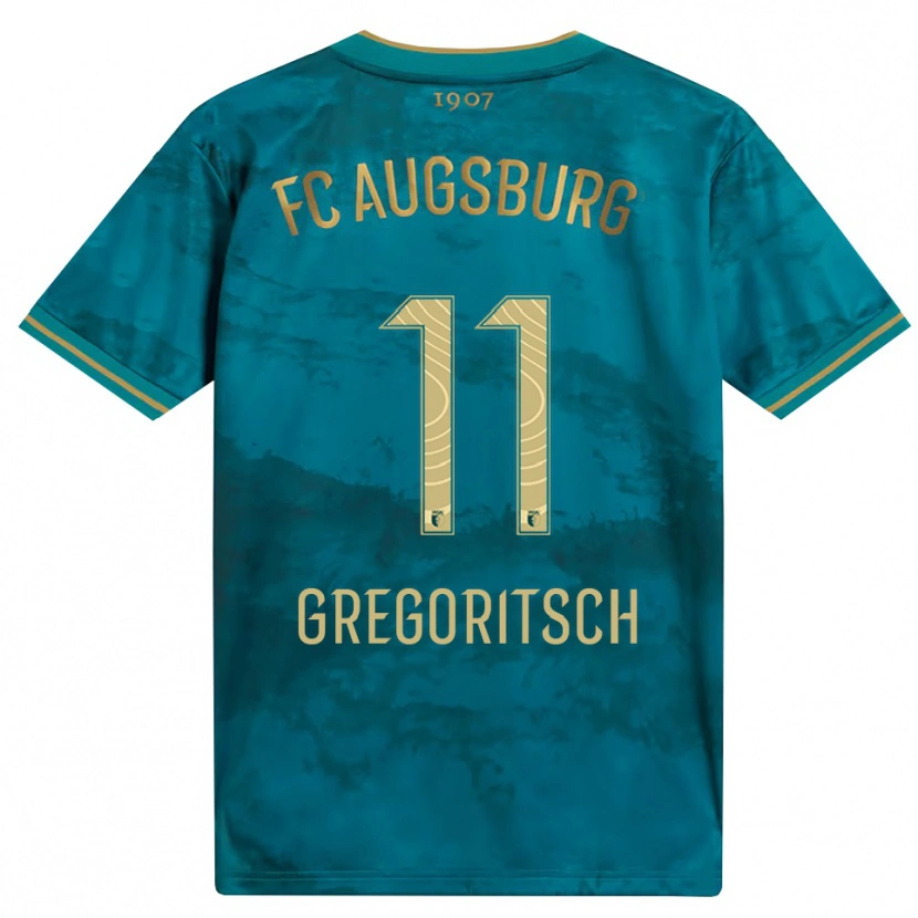 Danxen Kvinnor Michael Gregoritsch #11 Grön Brun Bortatröja Matchtröjor 2026/27 Tröjor T-Tröja