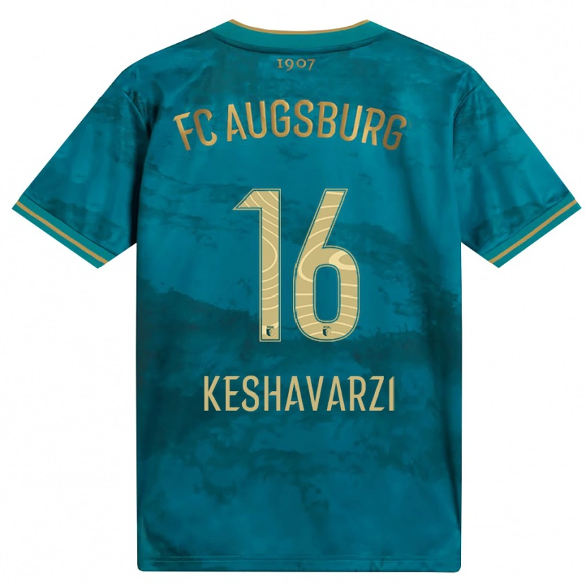 Danxen Kvinnor Nicolas Keshavarzi #16 Grön Brun Bortatröja Matchtröjor 2026/27 Tröjor T-Tröja