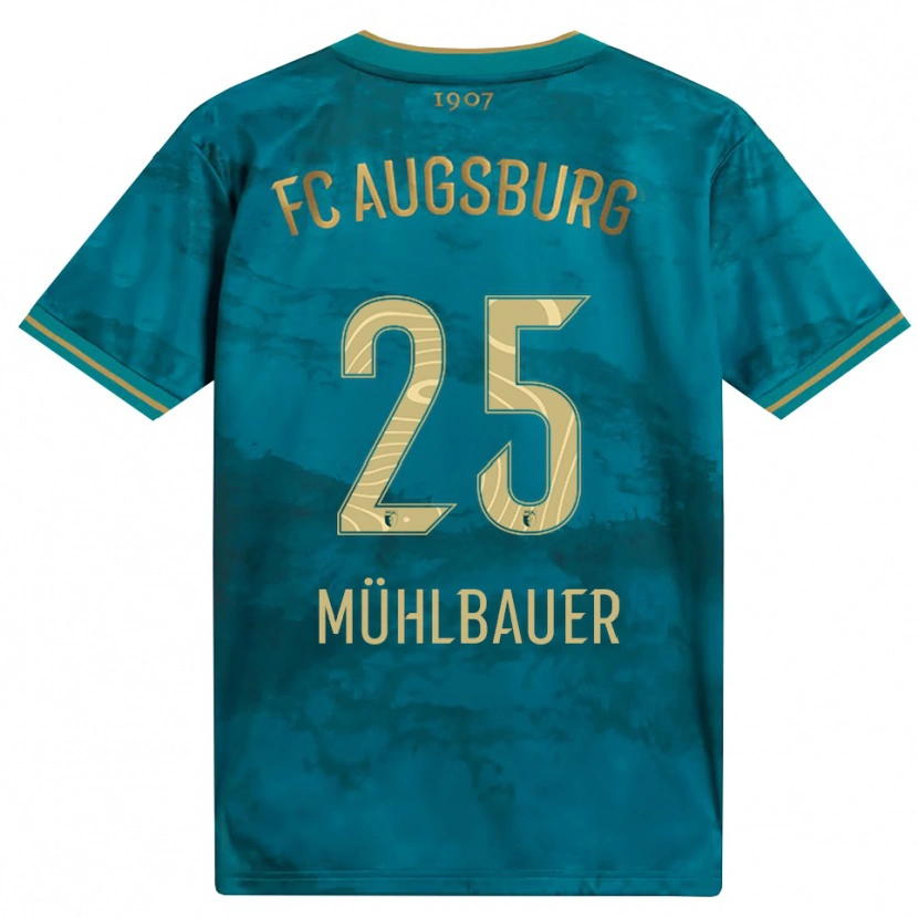 Danxen Kvinnor Simon Mühlbauer #25 Grön Brun Bortatröja Matchtröjor 2026/27 Tröjor T-Tröja