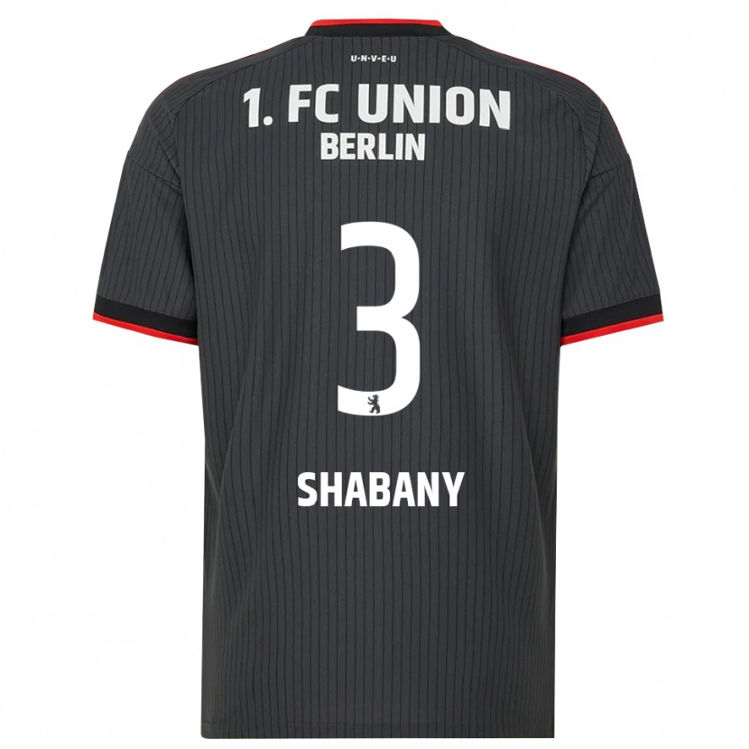 Danxen Kvinnor Alec Shabany #3 Svart Vit Röd Bortatröja Matchtröjor 2026/27 Tröjor T-Tröja