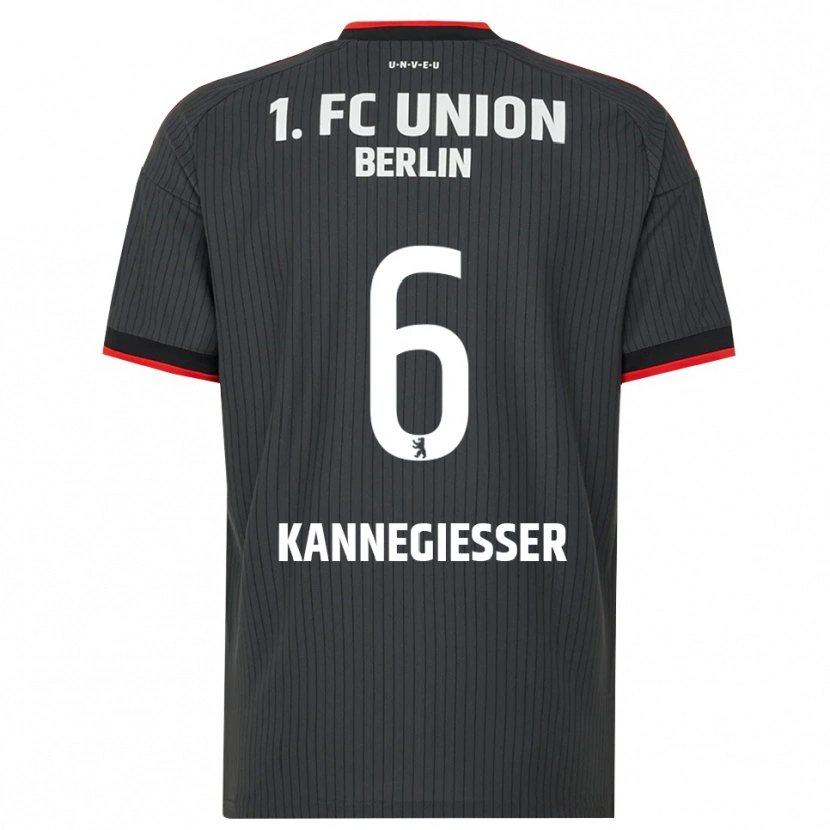 Danxen Kvinnor Tom Kannegießer #6 Svart Vit Röd Bortatröja Matchtröjor 2026/27 Tröjor T-Tröja