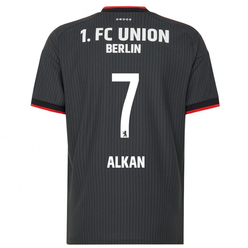Danxen Kvinnor Musa Alkan #7 Svart Vit Röd Bortatröja Matchtröjor 2026/27 Tröjor T-Tröja