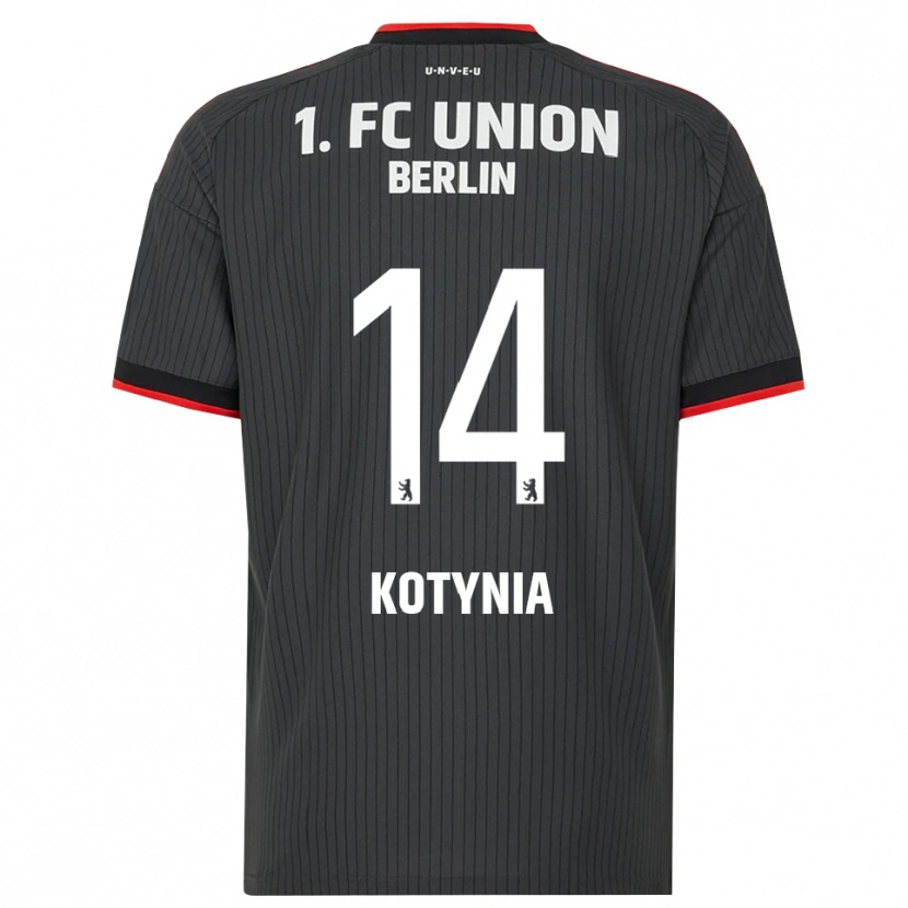 Danxen Kvinnor Nikodem Kotynia #14 Svart Vit Röd Bortatröja Matchtröjor 2026/27 Tröjor T-Tröja