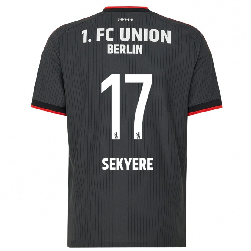 Danxen Kvinnor Anderson Sekyere #17 Svart Vit Röd Bortatröja Matchtröjor 2026/27 Tröjor T-Tröja