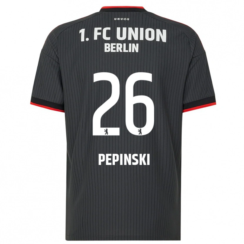 Danxen Kvinnor Louis Pepinski #26 Svart Vit Röd Bortatröja Matchtröjor 2026/27 Tröjor T-Tröja