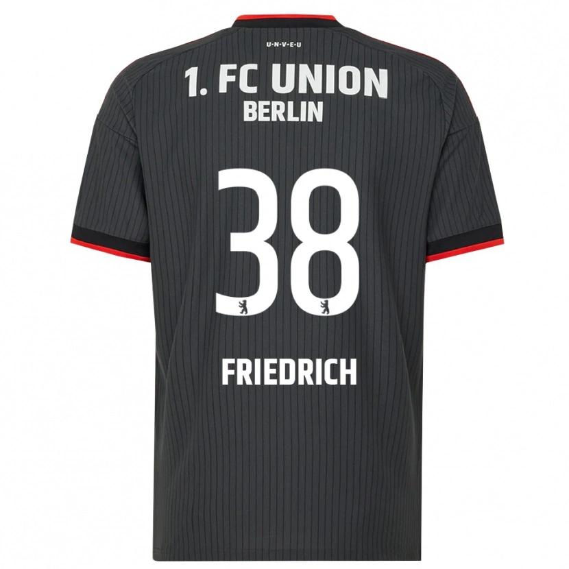 Danxen Kvinnor Julien Friedrich #38 Svart Vit Röd Bortatröja Matchtröjor 2026/27 Tröjor T-Tröja