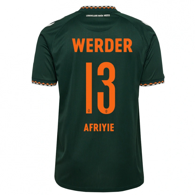 Danxen Kvinnor Neal Afriyie #13 Mörkgrön Orange Vit Bortatröja Matchtröjor 2026/27 Tröjor T-Tröja