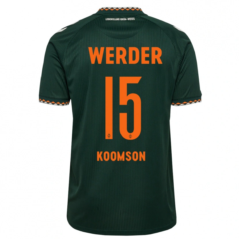 Danxen Kvinnor Gabriel Koomson #15 Mörkgrön Orange Vit Bortatröja Matchtröjor 2026/27 Tröjor T-Tröja