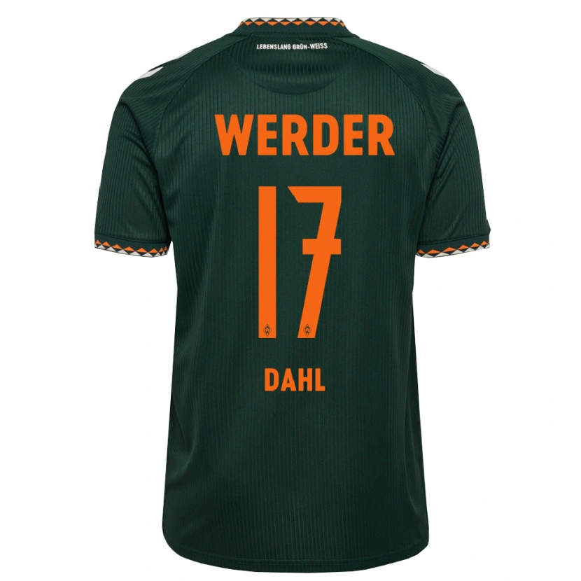 Danxen Kvinnor Amira Dahl #17 Mörkgrön Orange Vit Bortatröja Matchtröjor 2026/27 Tröjor T-Tröja