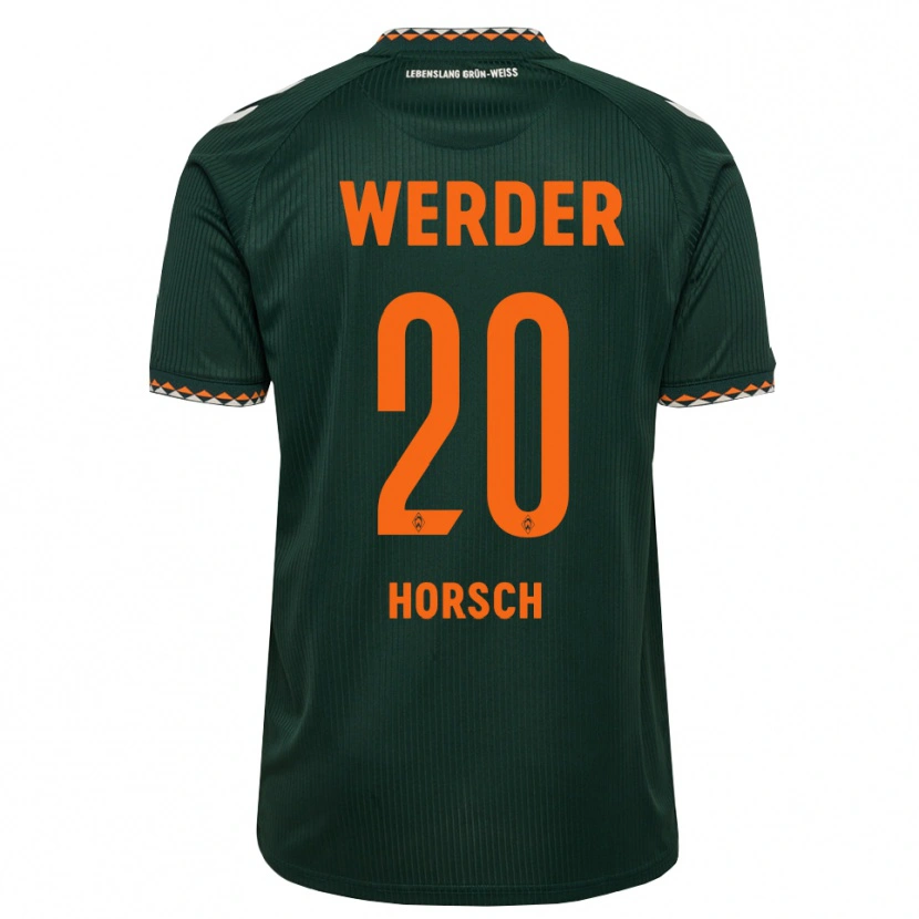 Danxen Kvinnor Jonas Horsch #20 Mörkgrön Orange Vit Bortatröja Matchtröjor 2026/27 Tröjor T-Tröja