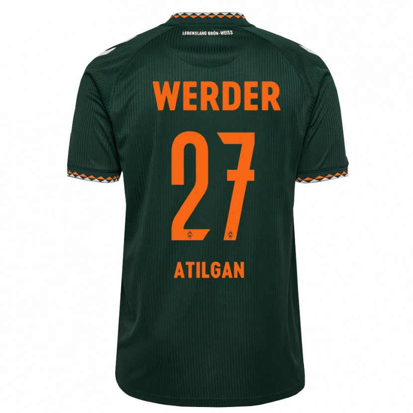 Danxen Kvinnor Ahmed Atilgan #27 Mörkgrön Orange Vit Bortatröja Matchtröjor 2026/27 Tröjor T-Tröja