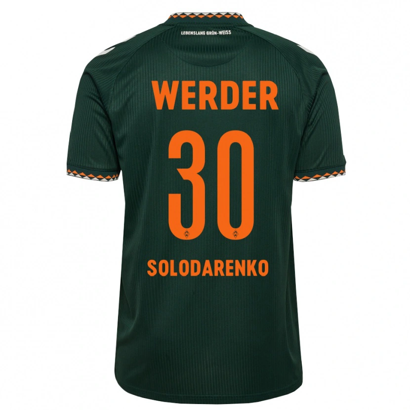 Danxen Kvinnor Timofiy Solodarenko #30 Mörkgrön Orange Vit Bortatröja Matchtröjor 2026/27 Tröjor T-Tröja