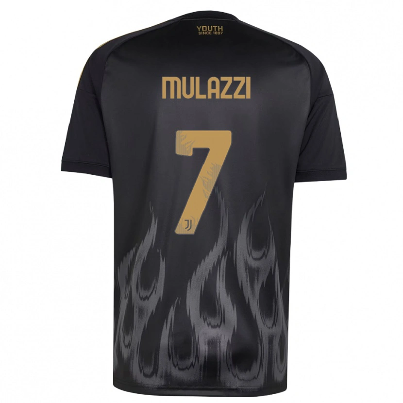 Danxen Kvinnor Gabriele Mulazzi #7 Svart Brun Tredjesatsen Matchtröjor 2026/27 Tröjor T-Tröja