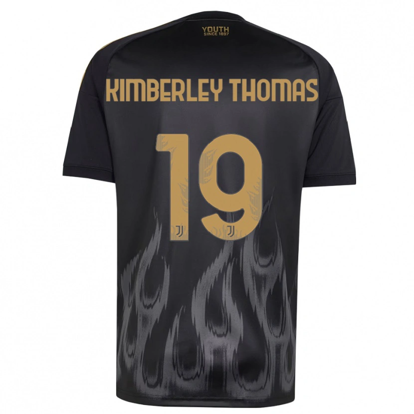 Danxen Kvinnor Lindsey Kimberley Thomas #19 Svart Brun Tredjesatsen Matchtröjor 2026/27 Tröjor T-Tröja