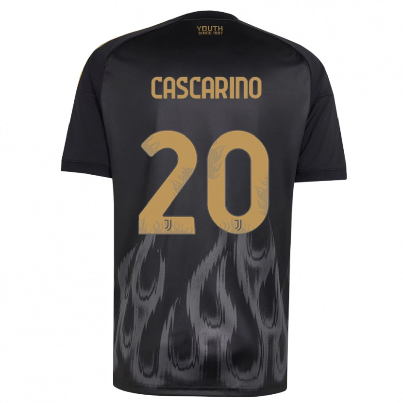 Danxen Kvinnor Estelle Cascarino #20 Svart Brun Tredjesatsen Matchtröjor 2026/27 Tröjor T-Tröja