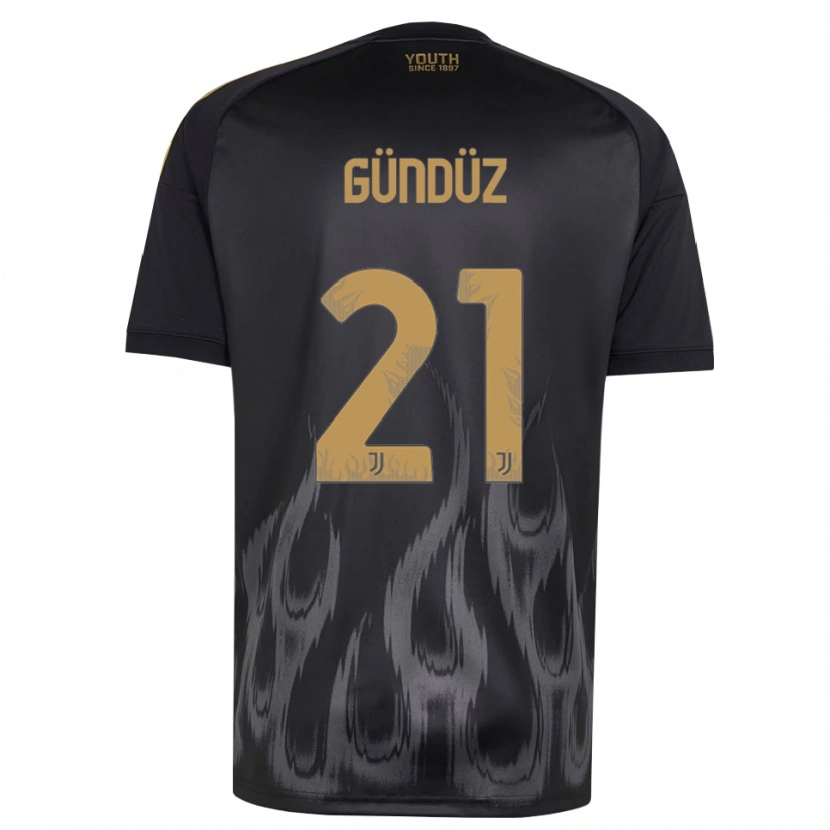 Danxen Kvinnor Teoman Gündüz #21 Svart Brun Tredjesatsen Matchtröjor 2026/27 Tröjor T-Tröja