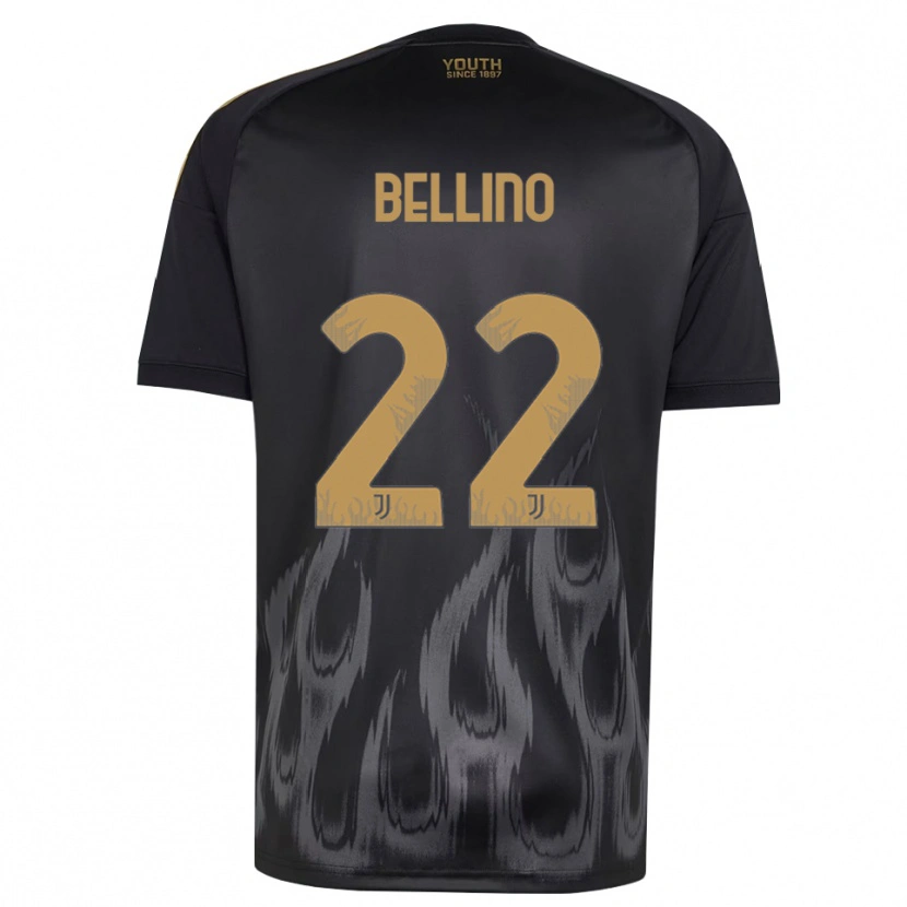 Danxen Kvinnor Filippo Bellino #22 Svart Brun Tredjesatsen Matchtröjor 2026/27 Tröjor T-Tröja