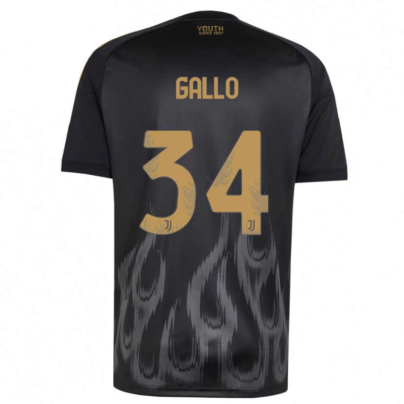 Danxen Kvinnor Azzurra Gallo #34 Svart Brun Tredjesatsen Matchtröjor 2026/27 Tröjor T-Tröja
