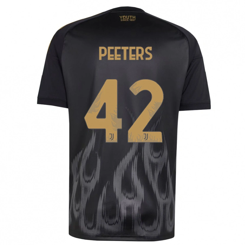 Danxen Kvinnor Daouda Peeters #42 Svart Brun Tredjesatsen Matchtröjor 2026/27 Tröjor T-Tröja
