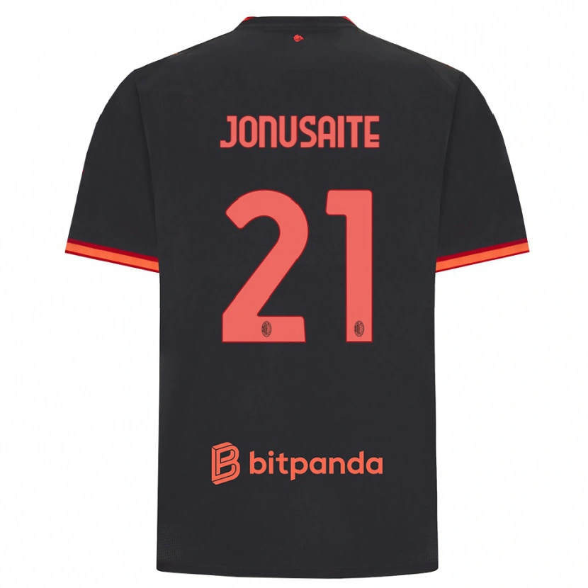 Danxen Kvinnor Rimante Jonusaite #21 Svart Röd Tredjesatsen Matchtröjor 2026/27 Tröjor T-Tröja