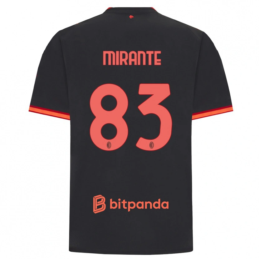 Danxen Kvinnor Antonio Mirante #83 Svart Röd Tredjesatsen Matchtröjor 2026/27 Tröjor T-Tröja