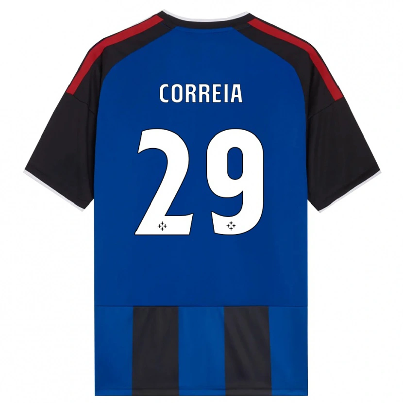 Danxen Kvinnor Omar Correia #29 Svart Röd Vit Blå Hemmatröja Matchtröjor 2026/27 Tröjor T-Tröja