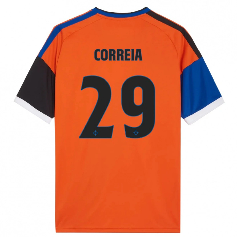 Danxen Kvinnor Omar Correia #29 Orange Blå Svart Vit Bortatröja Matchtröjor 2026/27 Tröjor T-Tröja