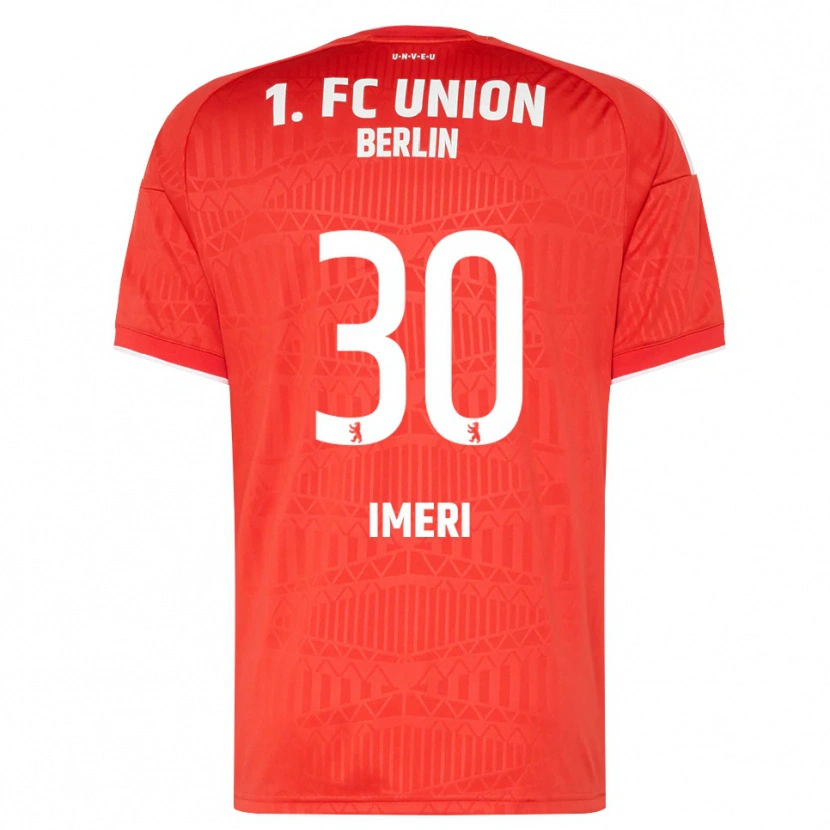 Danxen Kvinnor Kastriot Imeri #30 Röd Vit Hemmatröja Matchtröjor 2026/27 Tröjor T-Tröja