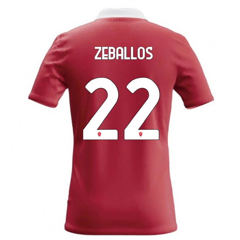 Danxen Barn Exequiel Zeballos #22 Röd Vit Hemmatröja Matchtröjor 2026/27 Tröjor T-Tröja