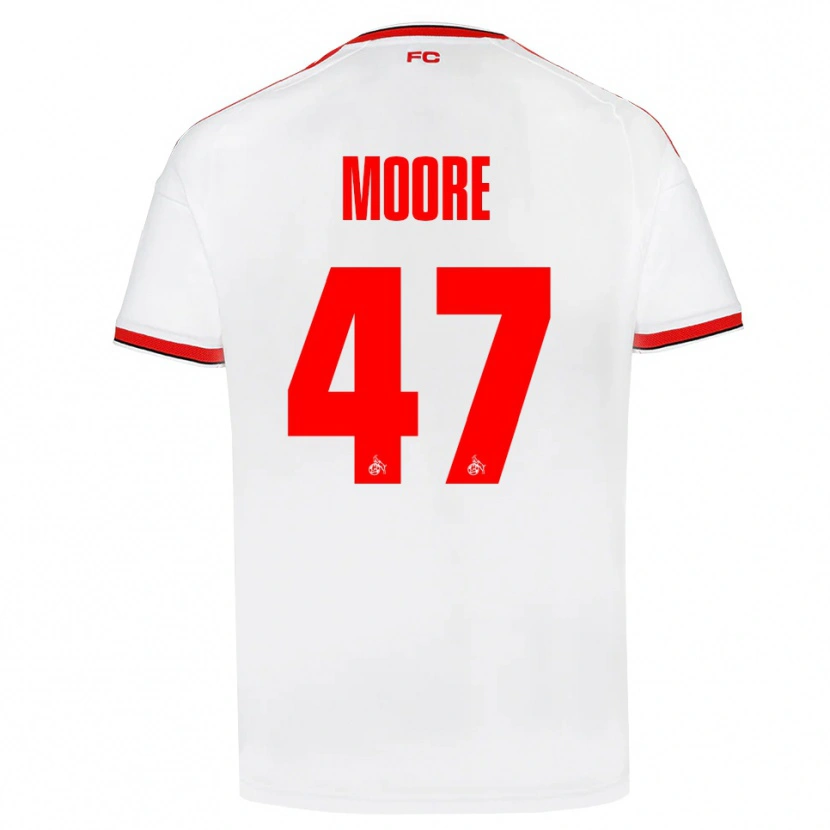 Danxen Barn Mikey Moore #47 Vit Röd Svart Hemmatröja Matchtröjor 2026/27 Tröjor T-Tröja