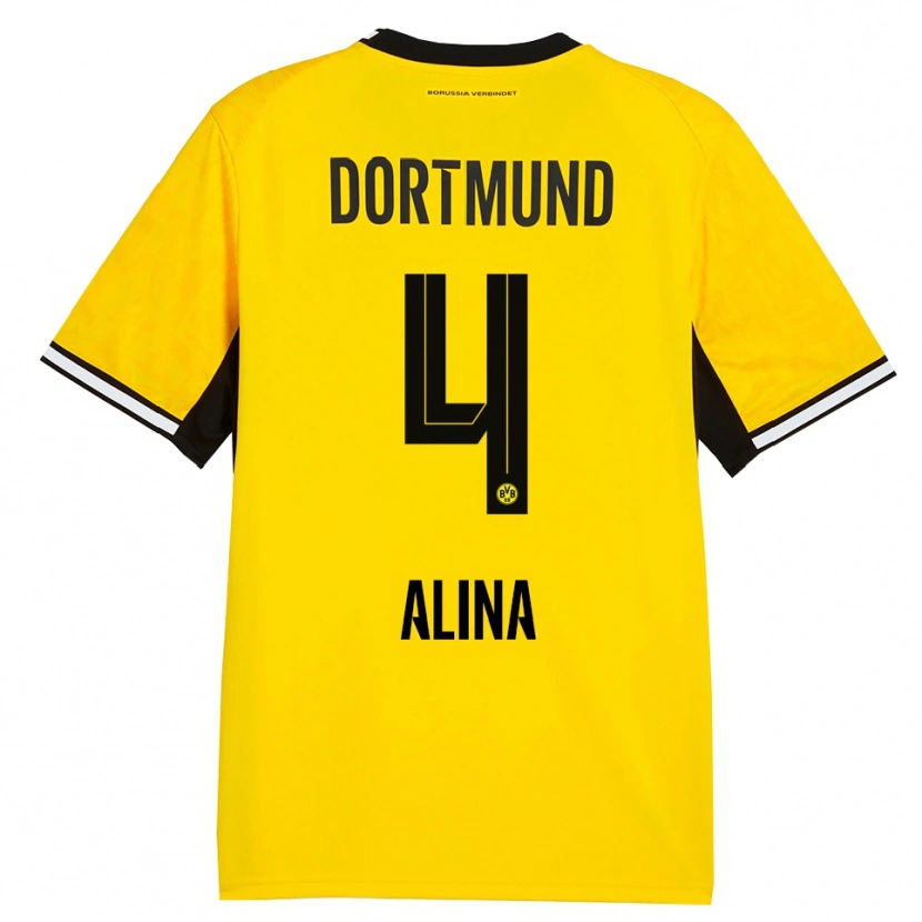 Danxen Barn Grijseels Alina #4 Gul Svart Vit Hemmatröja Matchtröjor 2026/27 Tröjor T-Tröja