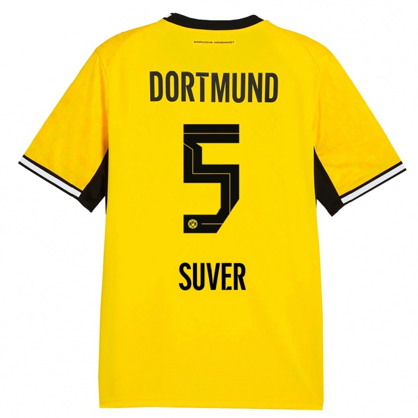 Danxen Barn Mario Suver #5 Gul Svart Vit Hemmatröja Matchtröjor 2026/27 Tröjor T-Tröja