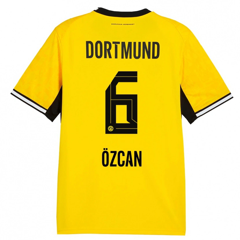 Danxen Barn Salih Ozcan #6 Gul Svart Vit Hemmatröja Matchtröjor 2026/27 Tröjor T-Tröja