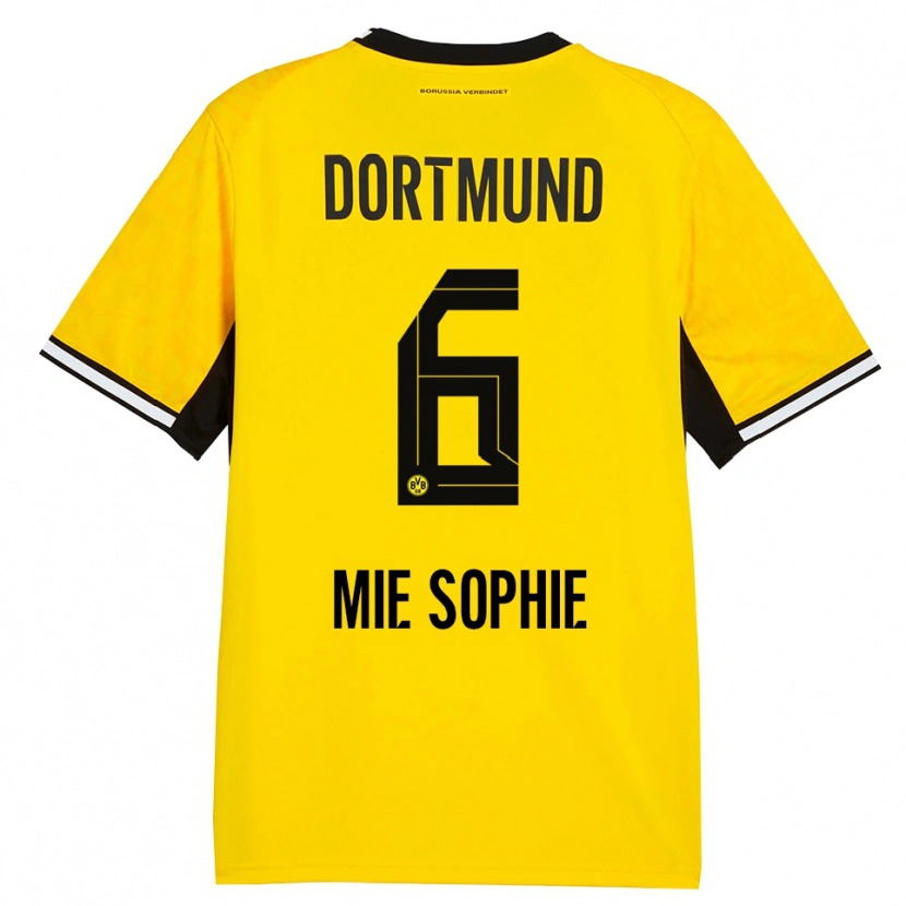 Danxen Barn Sando Mie Sophie #6 Gul Svart Vit Hemmatröja Matchtröjor 2026/27 Tröjor T-Tröja