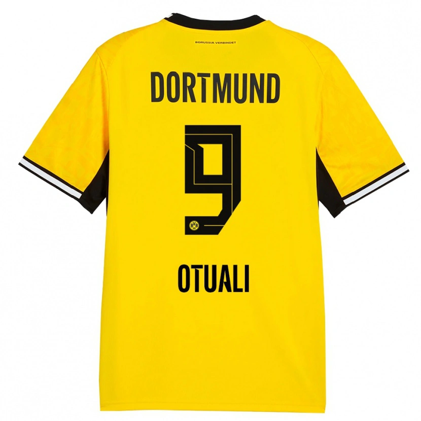 Danxen Barn Moses Otuali #9 Gul Svart Vit Hemmatröja Matchtröjor 2026/27 Tröjor T-Tröja