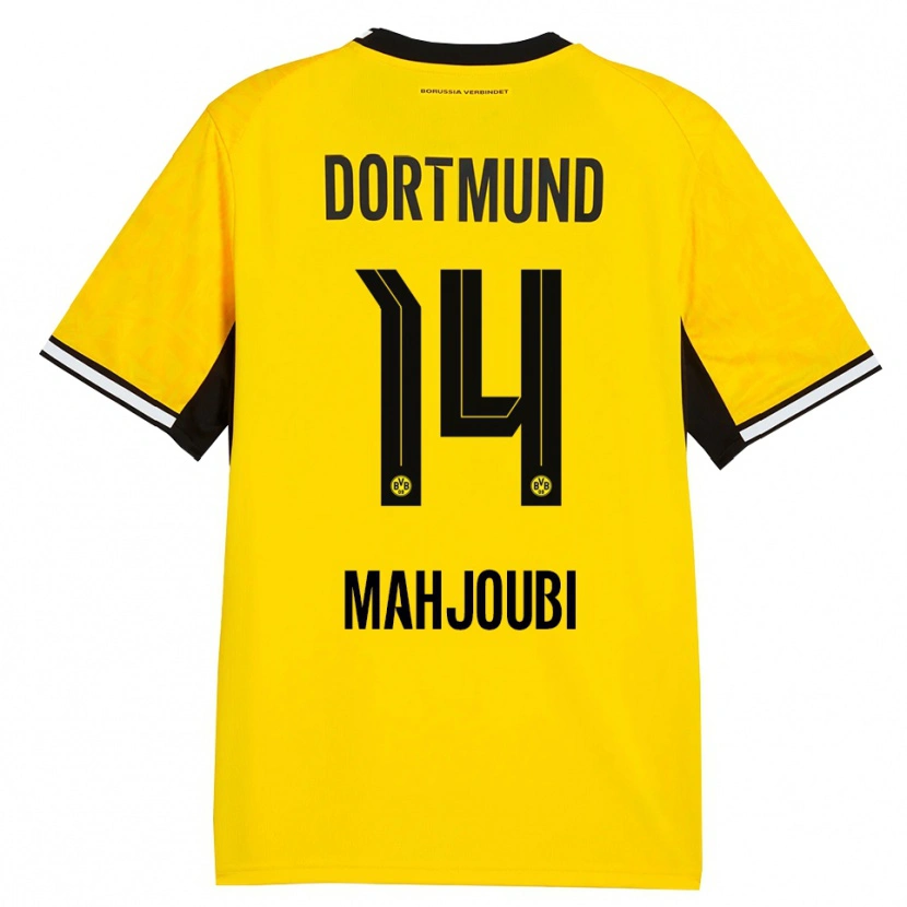 Danxen Barn Anas Mahjoubi #14 Gul Svart Vit Hemmatröja Matchtröjor 2026/27 Tröjor T-Tröja