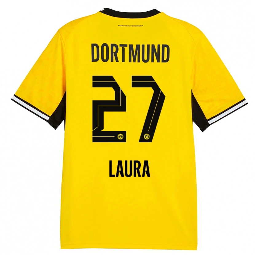 Danxen Barn Van Der Heijden Laura #27 Gul Svart Vit Hemmatröja Matchtröjor 2026/27 Tröjor T-Tröja