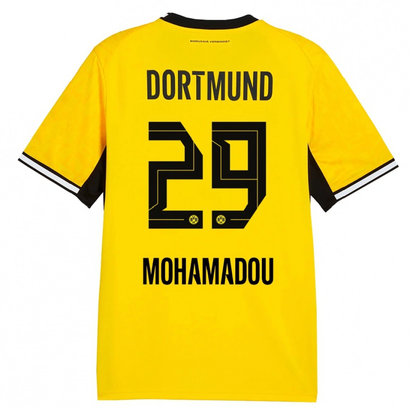 Danxen Barn Hamzath Mohamadou #29 Gul Svart Vit Hemmatröja Matchtröjor 2026/27 Tröjor T-Tröja