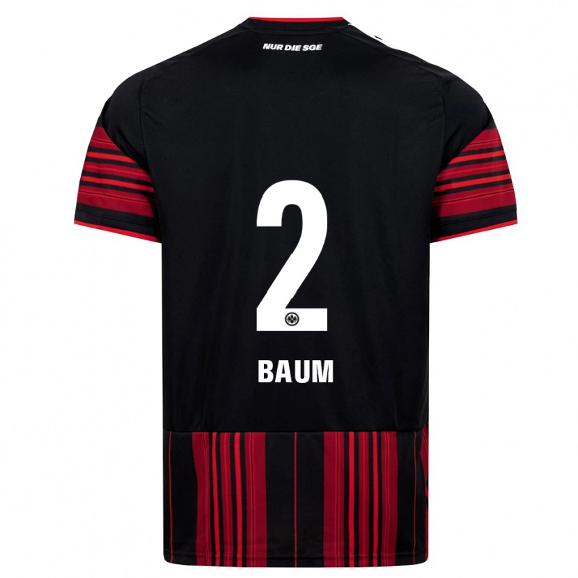 Danxen Barn Elias Baum #2 Svart Röd Vit Hemmatröja Matchtröjor 2026/27 Tröjor T-Tröja
