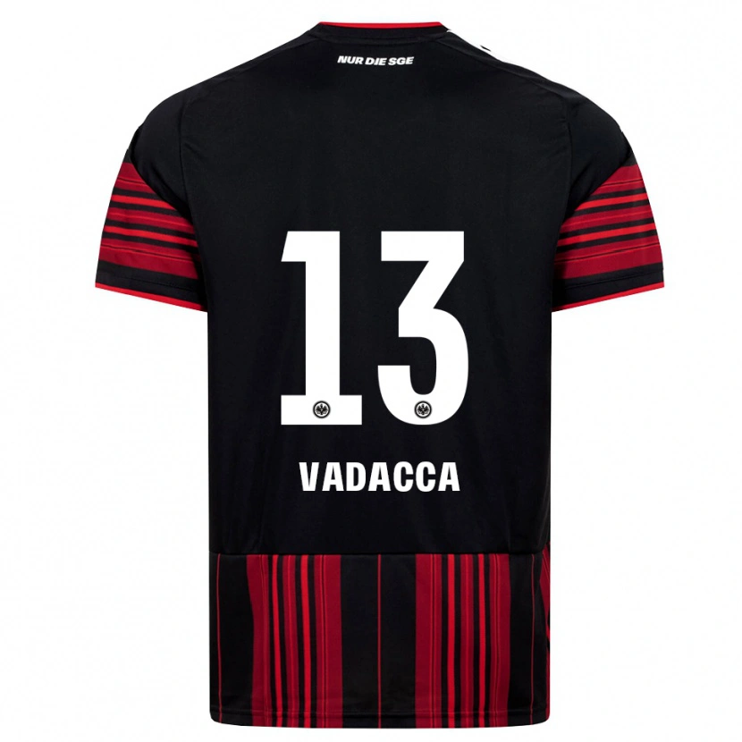Danxen Barn Gianni Vadacca #13 Svart Röd Vit Hemmatröja Matchtröjor 2026/27 Tröjor T-Tröja