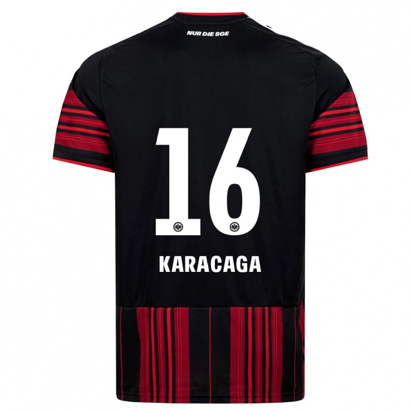 Danxen Barn Tom Karacaga #16 Svart Röd Vit Hemmatröja Matchtröjor 2026/27 Tröjor T-Tröja