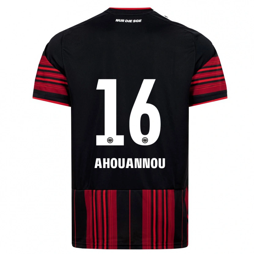 Danxen Barn Yannis Ahouannou #16 Svart Röd Vit Hemmatröja Matchtröjor 2026/27 Tröjor T-Tröja