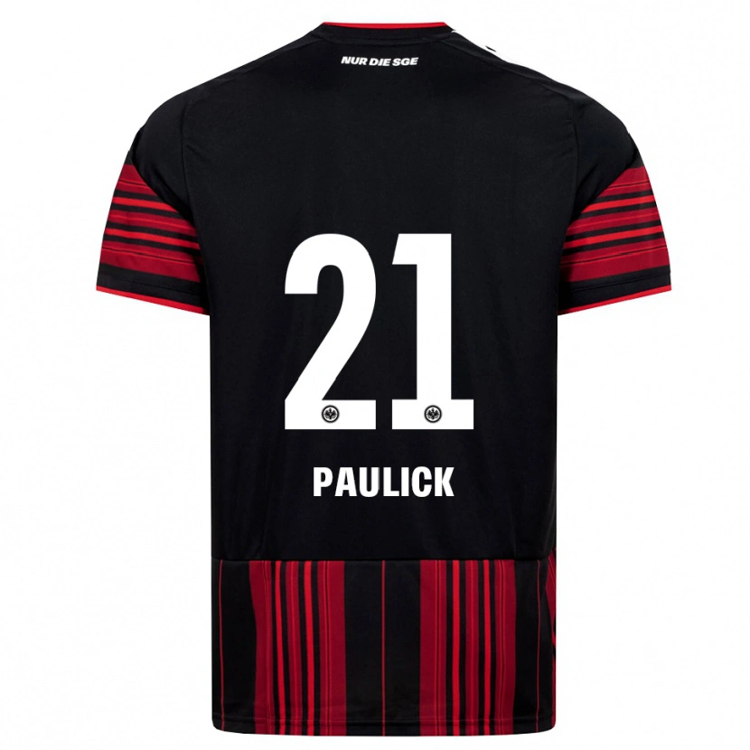 Danxen Barn Lea Paulick #21 Svart Röd Vit Hemmatröja Matchtröjor 2026/27 Tröjor T-Tröja