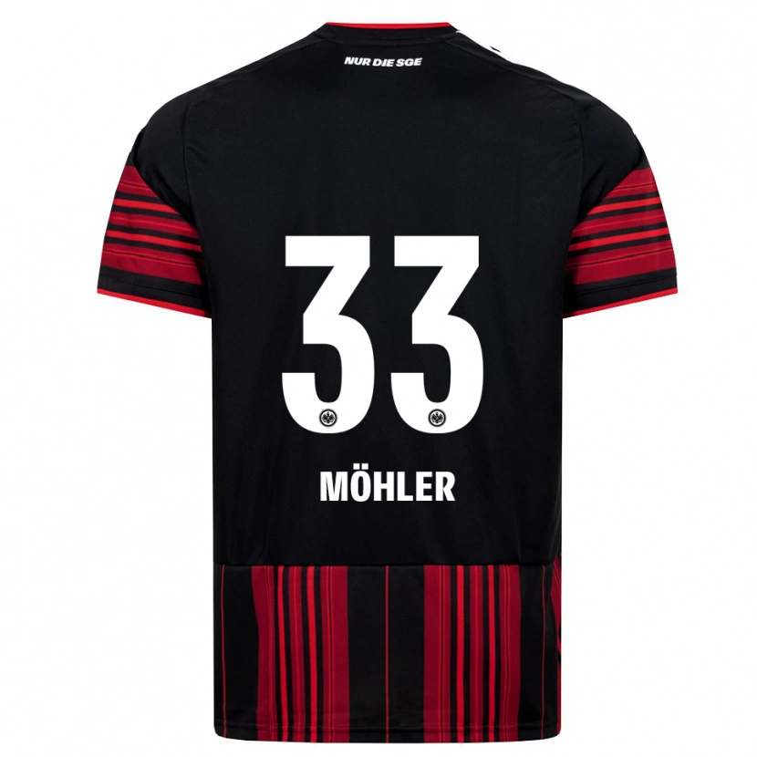 Danxen Barn Emil Möhler #33 Svart Röd Vit Hemmatröja Matchtröjor 2026/27 Tröjor T-Tröja