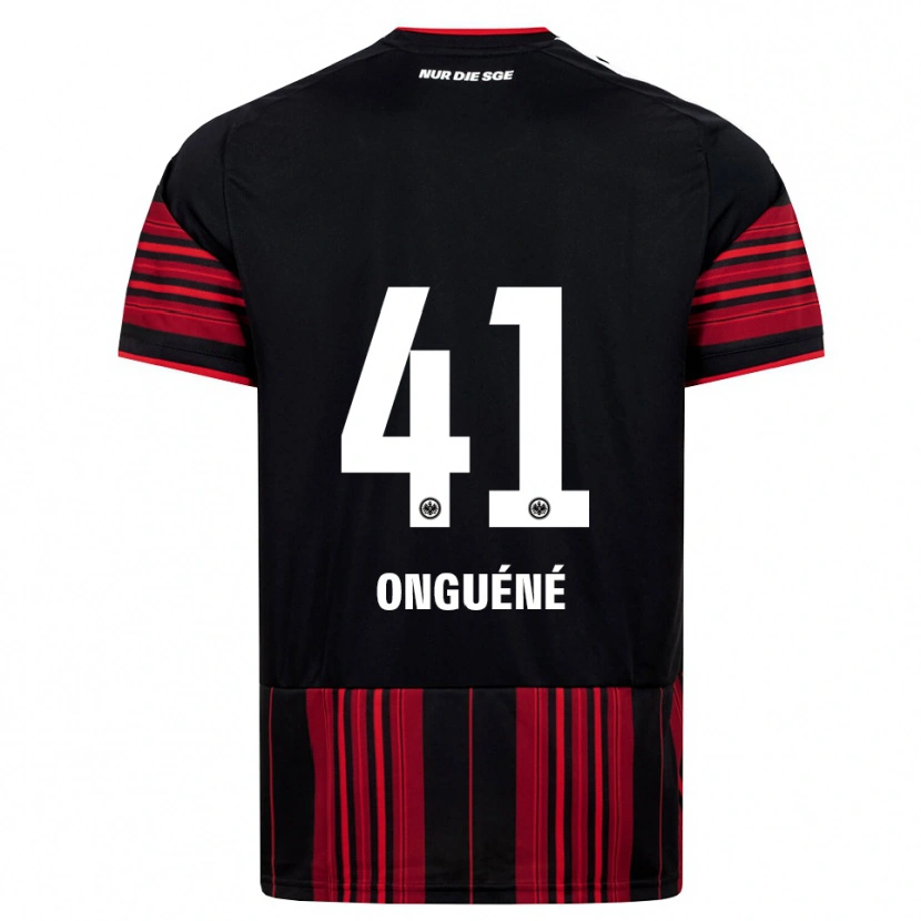 Danxen Barn Jérôme Onguéné #41 Svart Röd Vit Hemmatröja Matchtröjor 2026/27 Tröjor T-Tröja